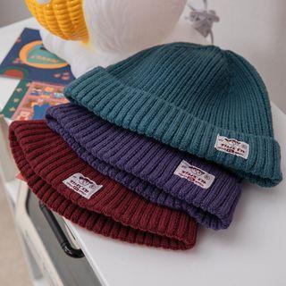 Logo Patch Knit Beanie