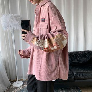 Paisley Panel Cargo Shirt Jacket