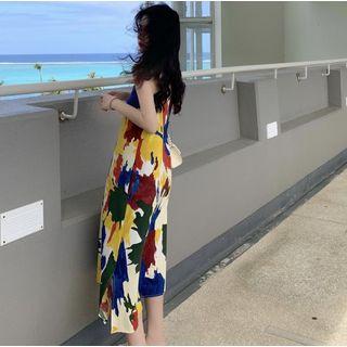 Multicolor Sleeveless Sundress As Shown In Figure - One Size