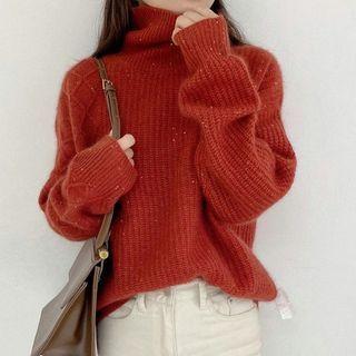 Turtleneck Glitter Sweater