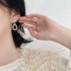 Faux Pearl Dangle Earring 1 Pair - Oval Earring - One Size