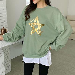 Star L Me-printed Sweatshirt