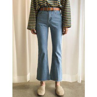 Buckled Plain Pleather Belt