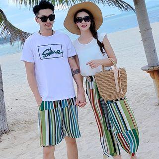 Couple Matching Short-sleeve T-shirt / Shorts / Tank Top / Midi Skirt / Set