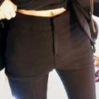 Zip-front Boot-cut Pants