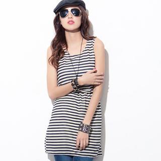 Sleeveless Striped Dress