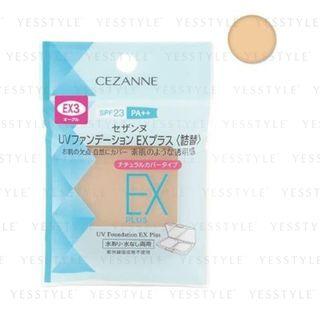 Cezanne - Uv Foundation Ex Plus Spf 23 Pa++ Refill (#ex2 Light Ochre) 1 Pc