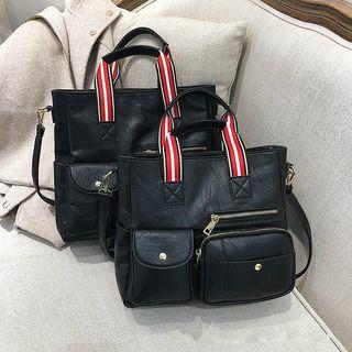 Faux Leather Crossbody Bag As Shown In Figure - One Size