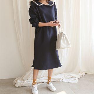 Sailor-collar Pullover Dress