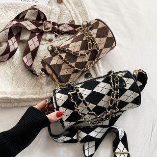 Argyle Barrel Crossbody Bag