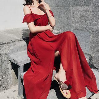 Cols-shoulder Maxi Sundress