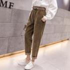 Cropped Harem Pants / Belt / Set