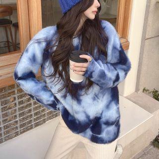 Crewneck Tie-dye Oversize Sweater
