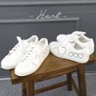 Heart-embroidered Sneakers