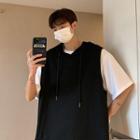 Sleeveless Hood T-shirt