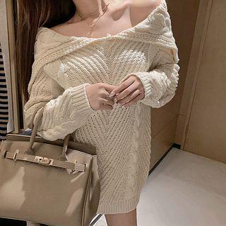 Collared Sweater Off-white - One Size