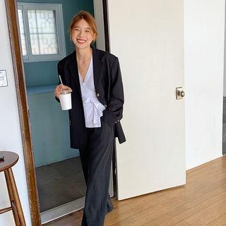 Sheer Surplice-wrap Cardigan