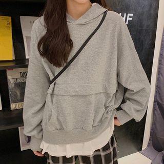 Mock Two Piece Pullover / Plaid Straight Fit Pants