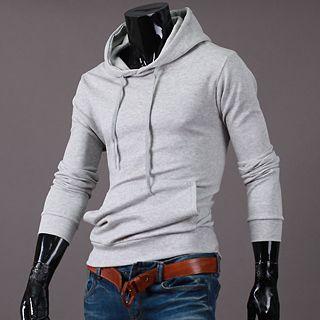 Hooded Pocket-front Pullover