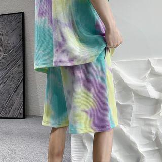 Elbow-sleeve Tie Dye T-shirt / Shorts / Set