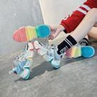 Lettering Platform Chunky Sneakers