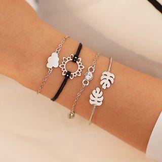 Set: Alloy Leaf Bracelet (assorted Designs)