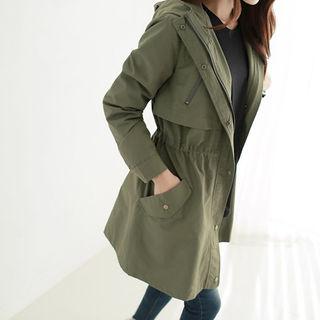 Embellished-back Parka