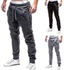 Zip Pocket Drawstring Baggy Pants