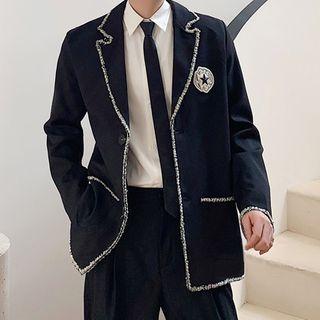 Star Embroidered Blazer