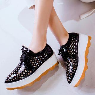 Platform Perforated Oxfords