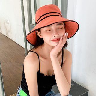 Piped Two-tone Sun Hat