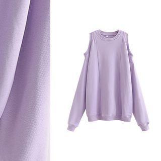 Cold-shoulder Oversize Sweatshirt