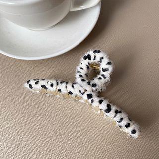 Leopard Print Fluffy Hair Claw