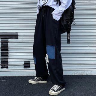 Contrast Applique Sweatpants