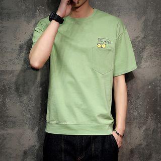 Short-sleeve Owl Printed T-shirt