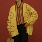 Face Jacquards Cardigan