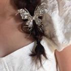 Butterfly Hair Claw 1 Pc - Silver - One Size