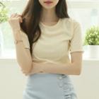 Ribbed Pastel Color Top