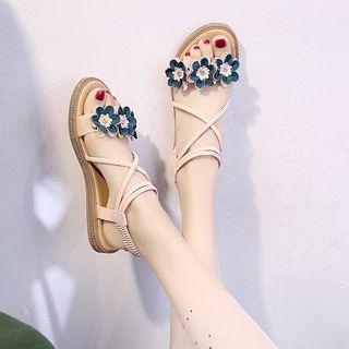 Floral Applique Sandals