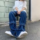 Belted Baggy Jeans