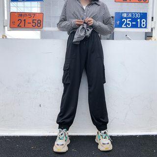 Couple Matching Pocketed Drawstring Pants