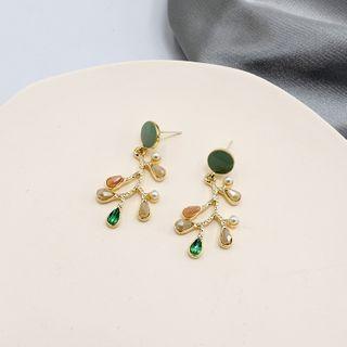 Twig Earring 1 Pair - 925 Silver Earrings - One Size