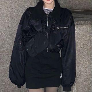 Cropped Bomber Jacket / Mini Skirt / Top