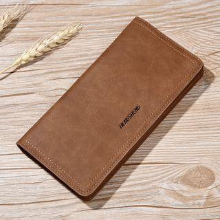 Lettering Plain Long Wallet