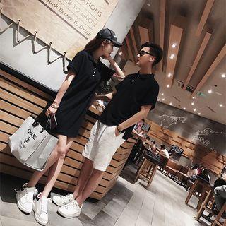 Couple Matching Short-sleeve Polo Shirt / Mini Polo Dress