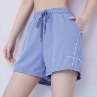 Contrast Stitching Sports Shorts