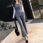 Sleeveless Boot-cut Jumpsuit