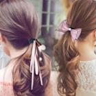 Set Of 5: Ribbon Bow Floral Hair Tie (various Designs)