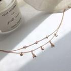 Eiffel Tower Rhinestone Layered Anklet Anklet - One Size