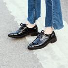 Faux Leather Lace Up Dress Shoes